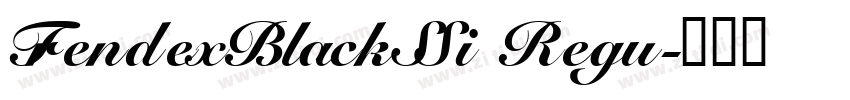TrendexBlackSSi Regu字体转换